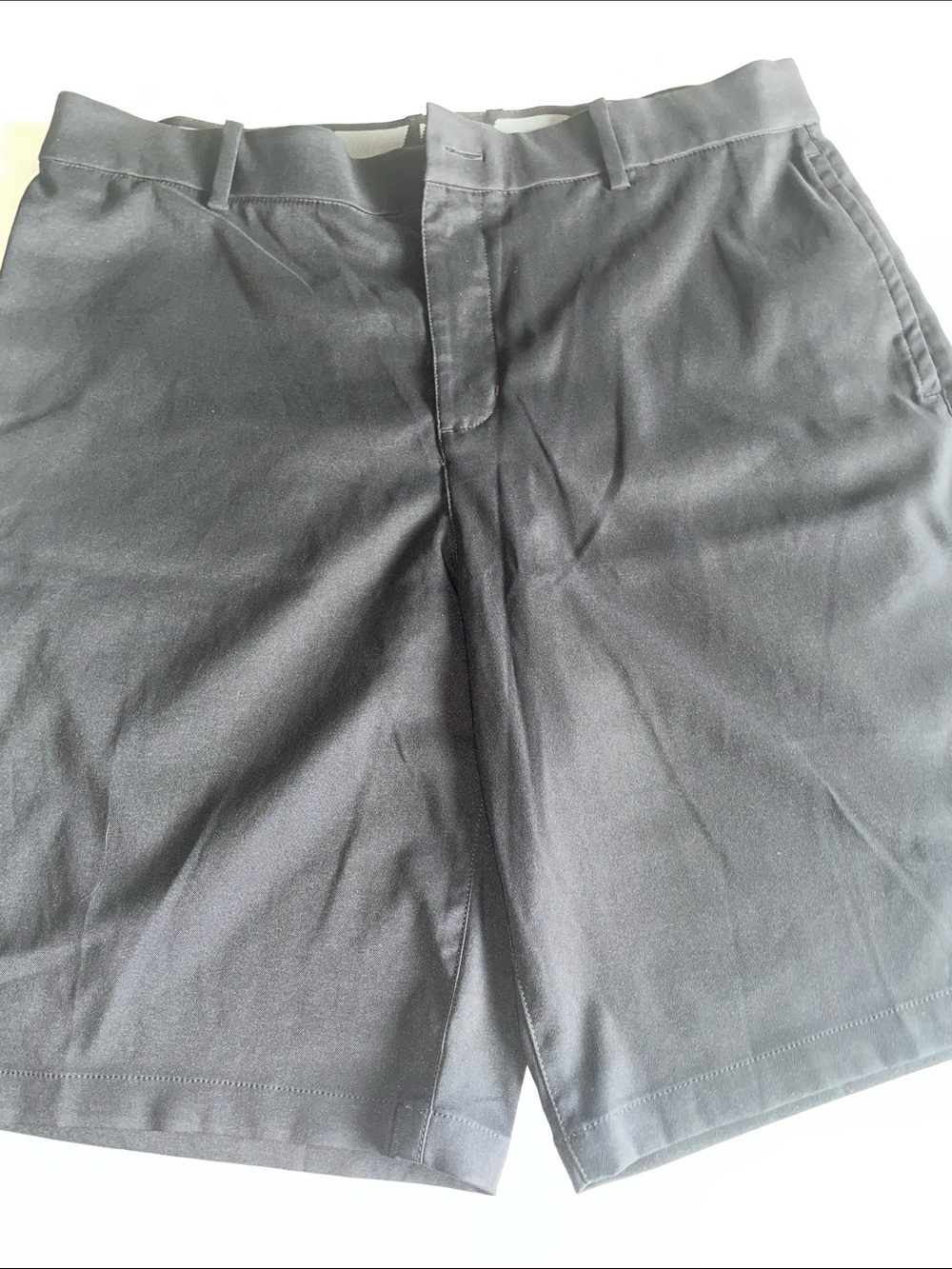 Nike Men's Size 34 Black Flat-Front Golf Shorts